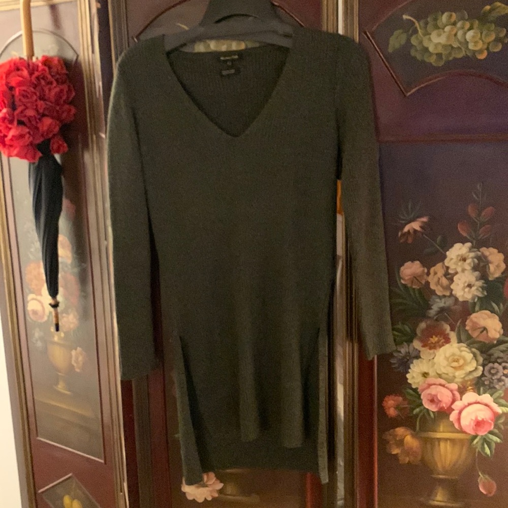 Brand new without tags never worn olive green tunic top or dress